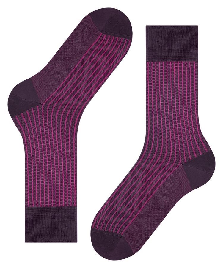 Falke Falke Oxford Stripe SO Socken Herren - aubergine (8282) - 2 | SportScheck