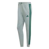 adidas Essentials 3-Streifen French Terry Hose Trainingshose Herren - Wonder Sage / Collegiate Green