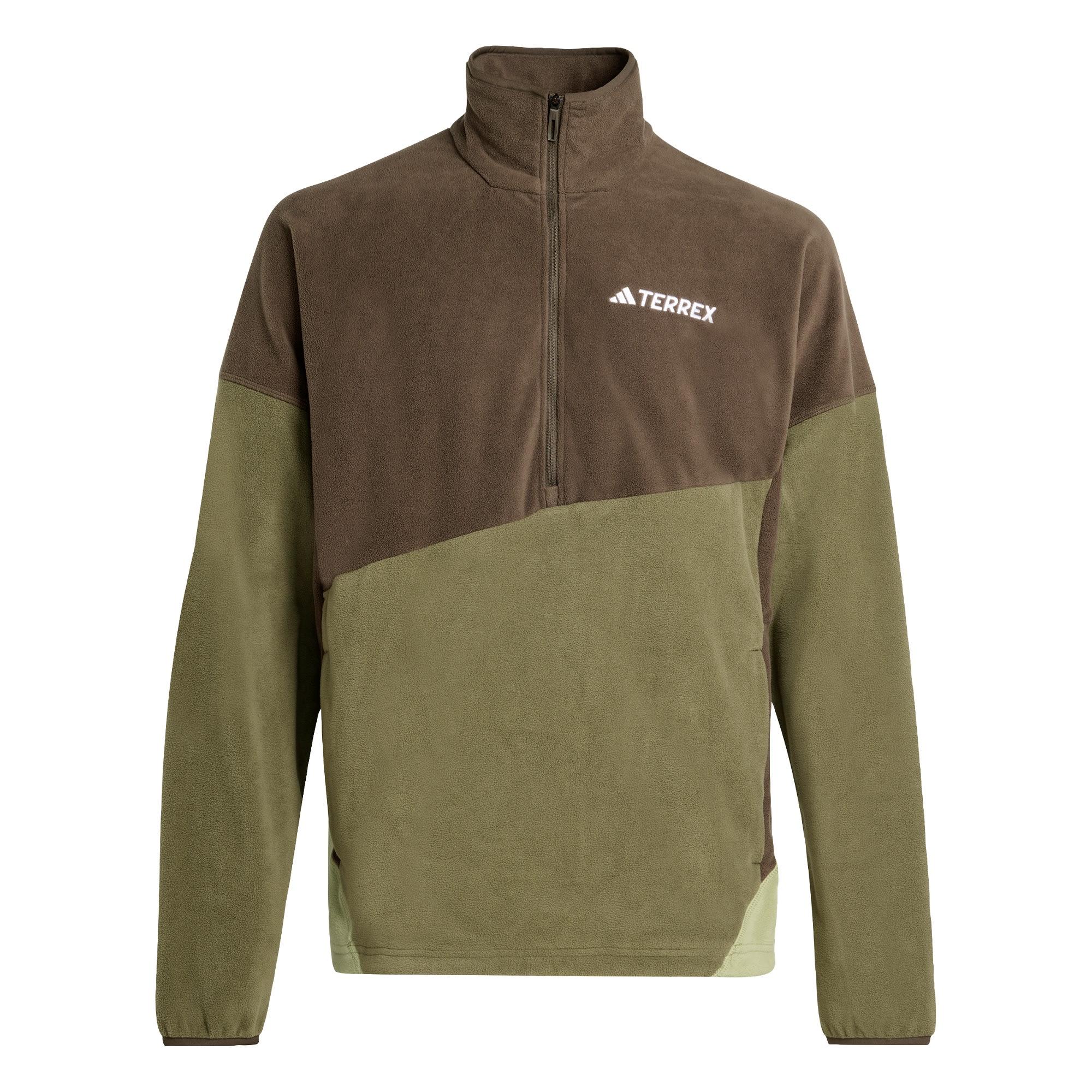 adidas Terrex Multi Climawarm Fleece-Anorak Funktionssweatshirt Herren - Shadow Olive / Olive Strata