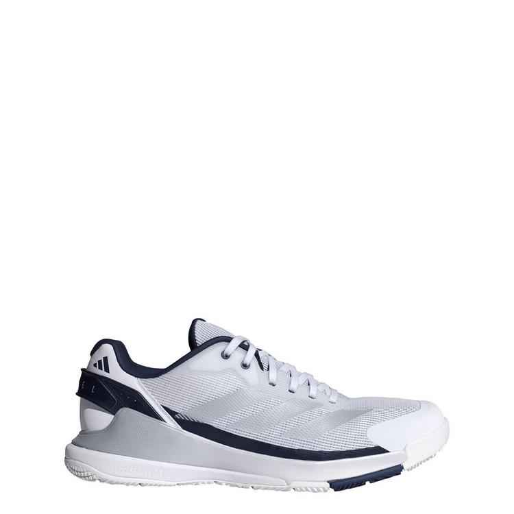 adidas adidas Crazyquick Padel-Schuh Tennisschuhe - Cloud White / Silver Metallic / Dark Blue - 0 | SportScheck