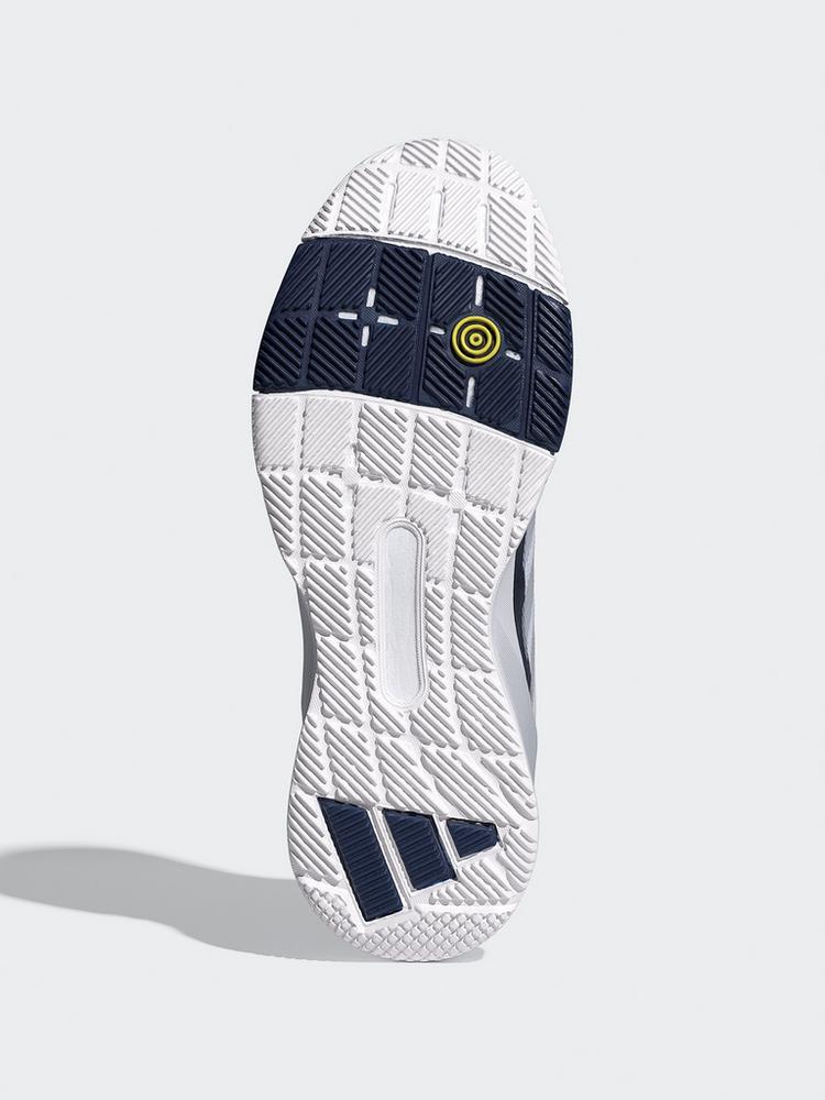 adidas adidas Crazyquick Padel-Schuh Tennisschuhe - Cloud White / Silver Metallic / Dark Blue - 2 | SportScheck