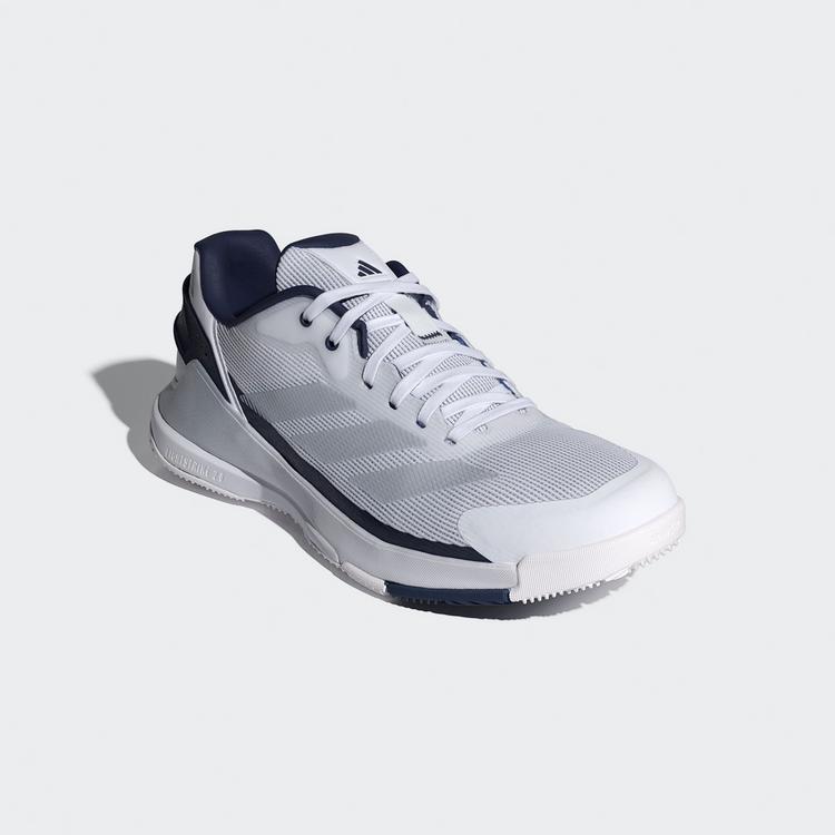 adidas adidas Crazyquick Padel-Schuh Tennisschuhe - Cloud White / Silver Metallic / Dark Blue - 3 | SportScheck