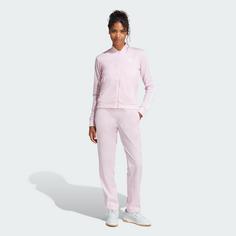 Rückansicht von adidas DAYREADY TRAININGSANZUG Trainingsanzug Damen Clear Pink