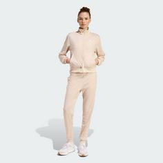 Rückansicht von adidas Essentials Feel Cozy Trainingsanzug Trainingsanzug Damen Crystal Linen