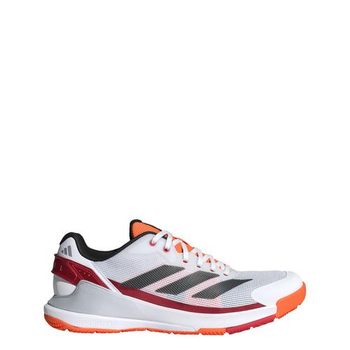 Rückansicht von adidas Crazyquick Padel-Schuh Tennisschuhe Cloud White / Core Black / Lucid Orange