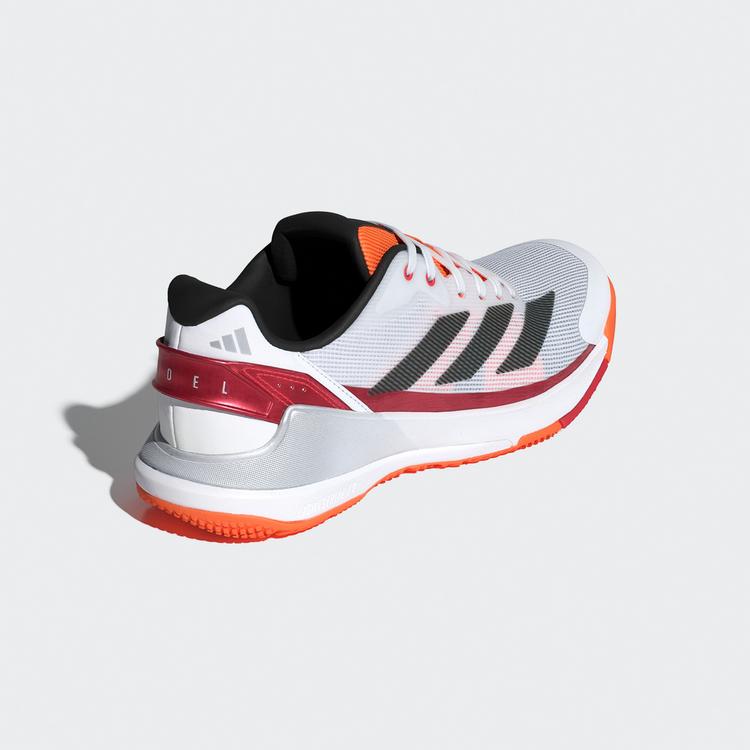 adidas adidas Crazyquick Padel-Schuh Tennisschuhe - Cloud White / Core Black / Lucid Orange - 4 | SportScheck