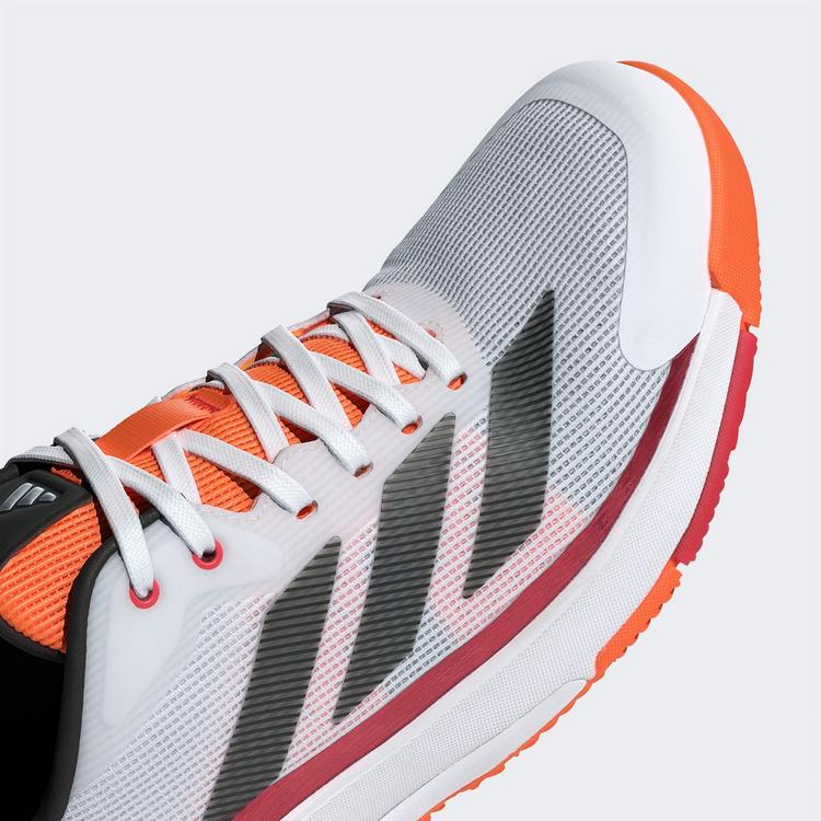 adidas adidas Crazyquick Padel-Schuh Tennisschuhe - Cloud White / Core Black / Lucid Orange - 6 | SportScheck