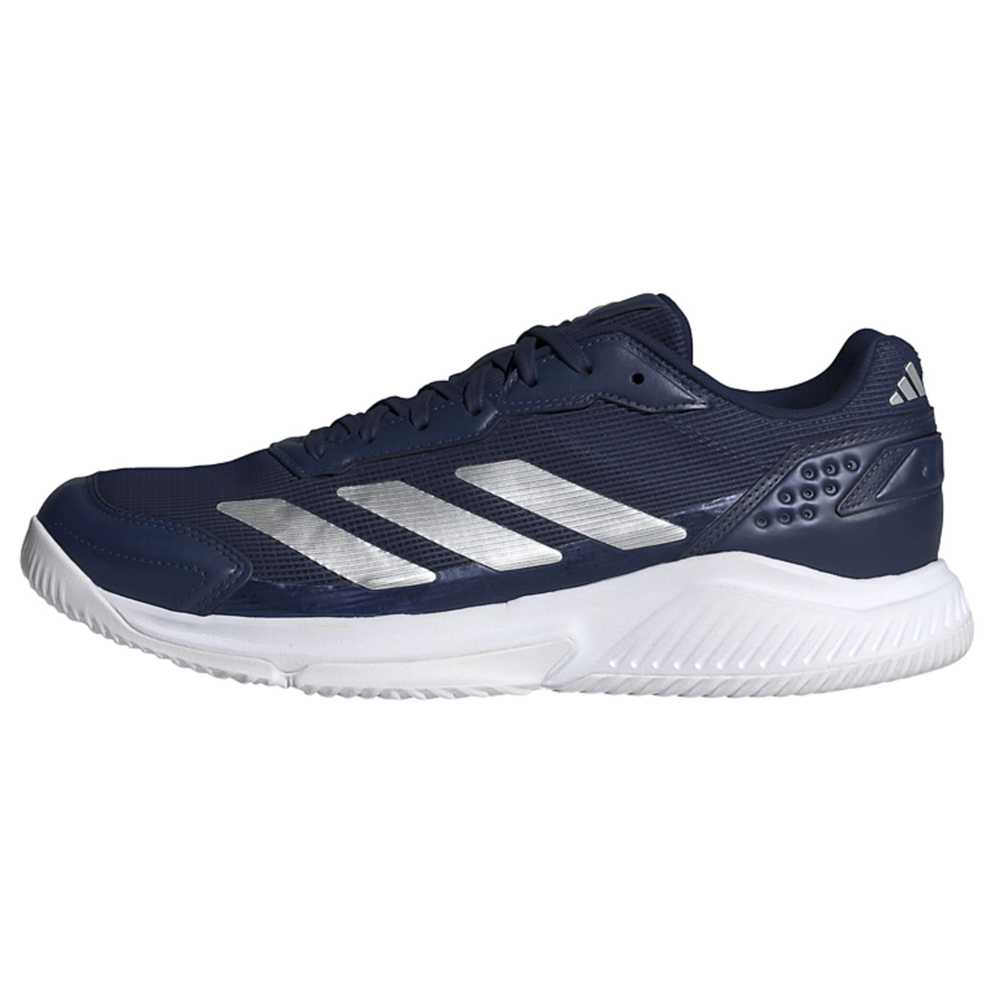 adidas Courtquick Padel Schuh Tennisschuhe Herren - Dark Blue / Silver Metallic / Cloud White