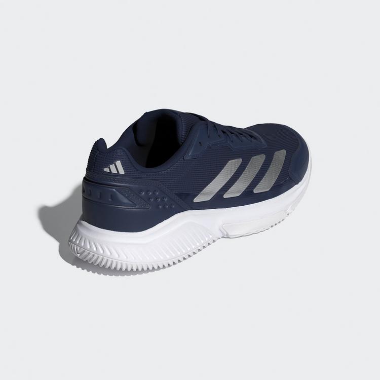 adidas adidas Courtquick Padel Schuh Tennisschuhe Herren - Dark Blue / Silver Metallic / Cloud White - 4 | SportScheck