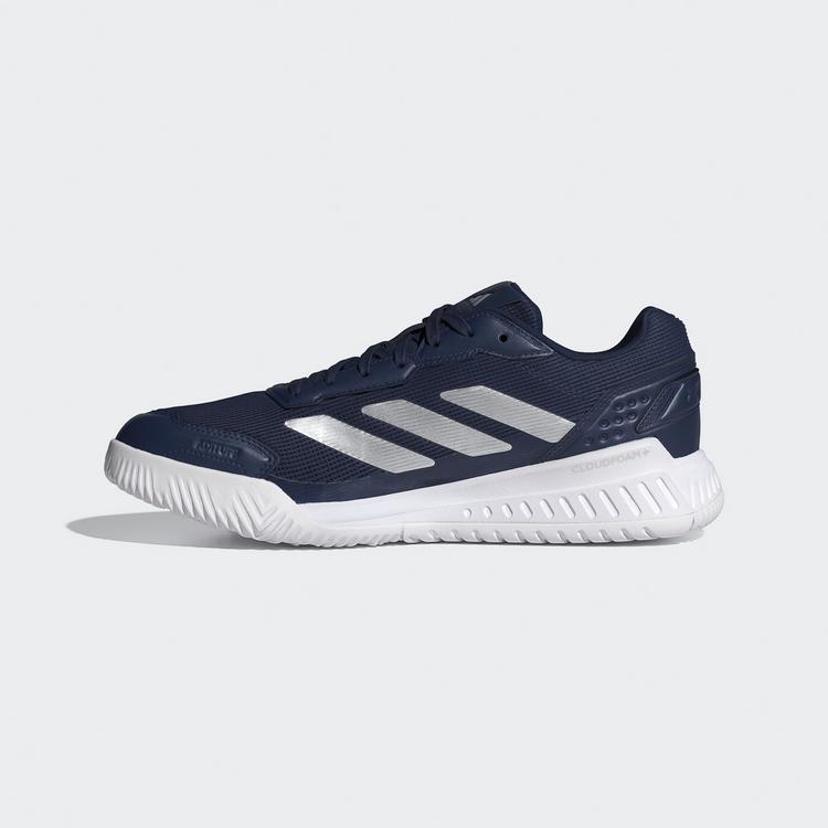 adidas adidas Courtquick Padel Schuh Tennisschuhe Herren - Dark Blue / Silver Metallic / Cloud White - 5 | SportScheck
