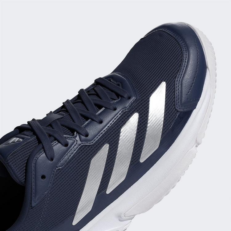 adidas adidas Courtquick Padel Schuh Tennisschuhe Herren - Dark Blue / Silver Metallic / Cloud White - 6 | SportScheck