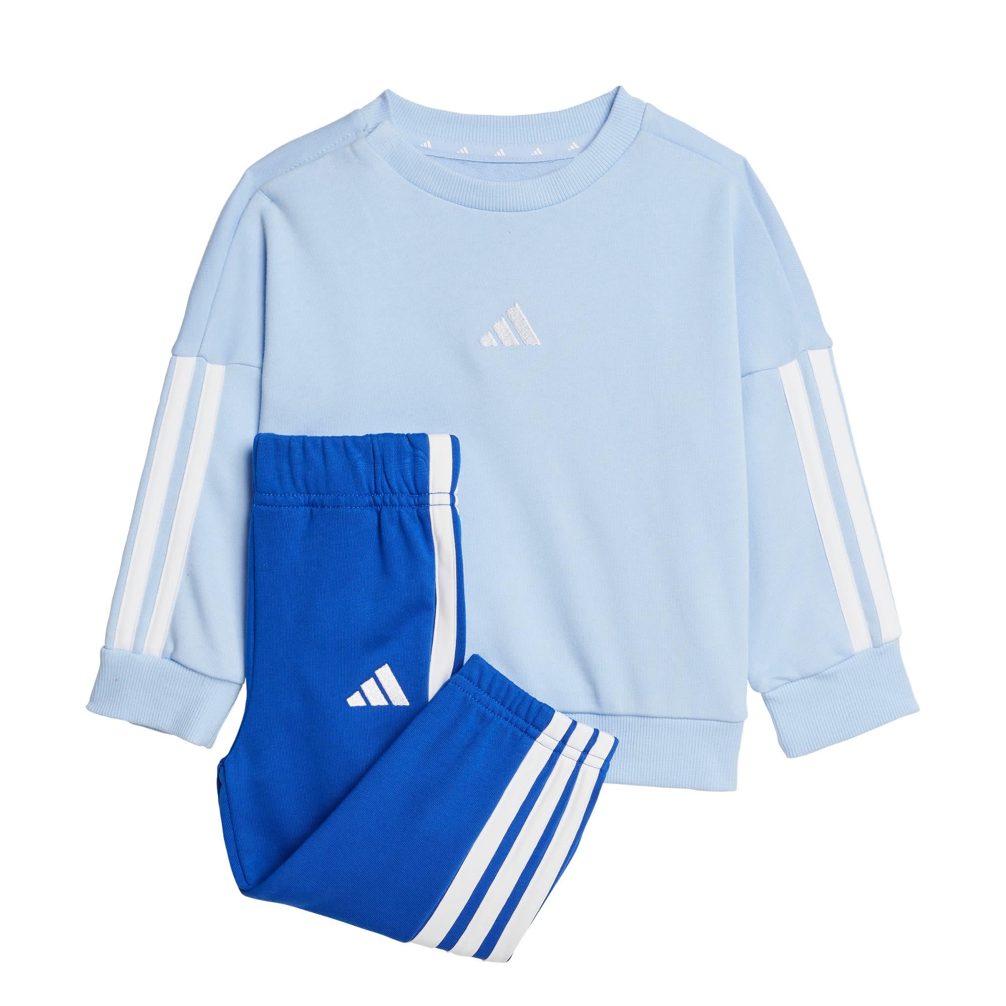 adidas Essentials Kids Jogginganzug Trainingsanzug Kinder - Glow Blue / White