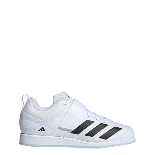 Rückansicht von adidas Powerlift 5 Gewichtheberschuh Fitnessschuhe Cloud White / Core Black / Crystal Sky