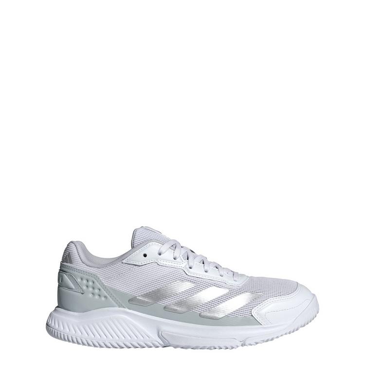 adidas adidas Courtquick Padel-Schuh Tennisschuhe Damen - Cloud White / Silver Metallic / Cloud White - 0 | SportScheck