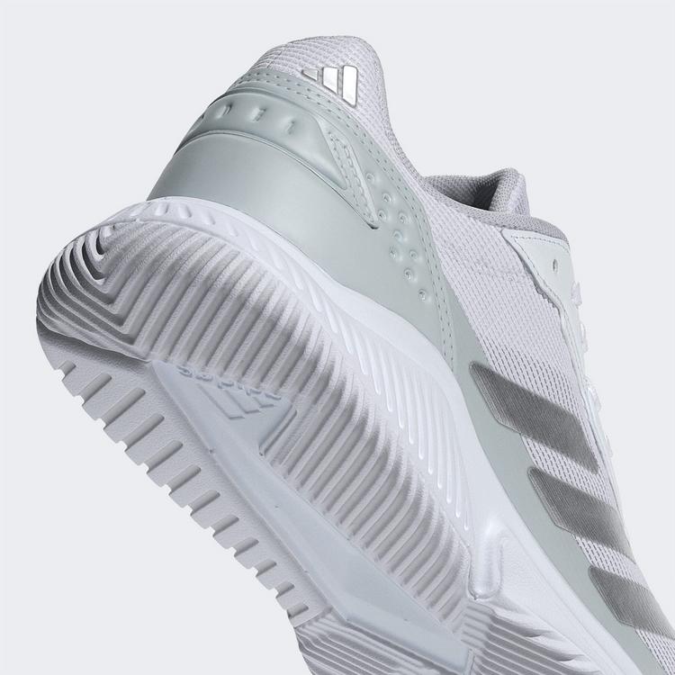 adidas adidas Courtquick Padel-Schuh Tennisschuhe Damen - Cloud White / Silver Metallic / Cloud White - 7 | SportScheck