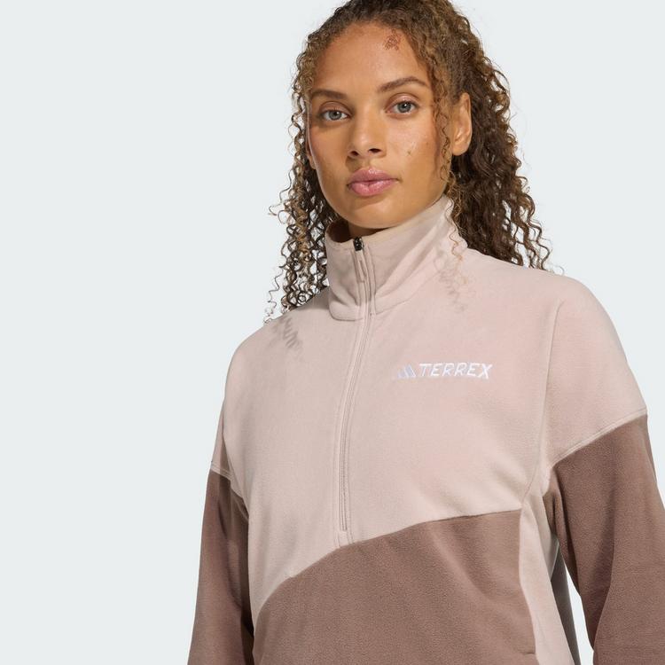 adidas adidas TERREX Multi Climawarm Fleece-oberteil Fleecepullover Damen - Wonder Taupe / Trace Brown - 0 | SportScheck