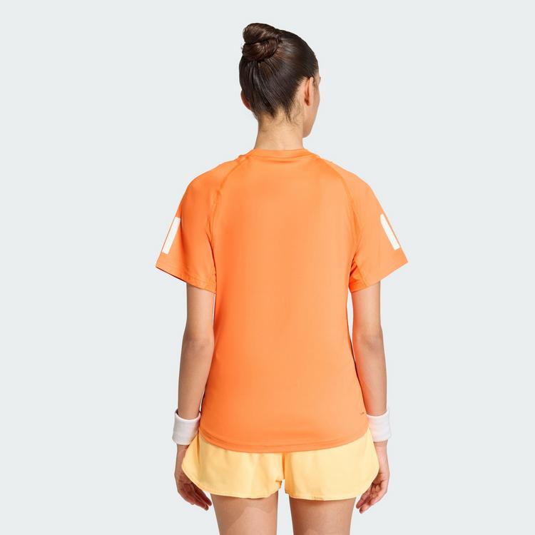 adidas adidas Club 3-Streifen Tennis CLIMACOOL T-Shirt Tennis Polo Damen - Pure Orange - 1 | SportScheck