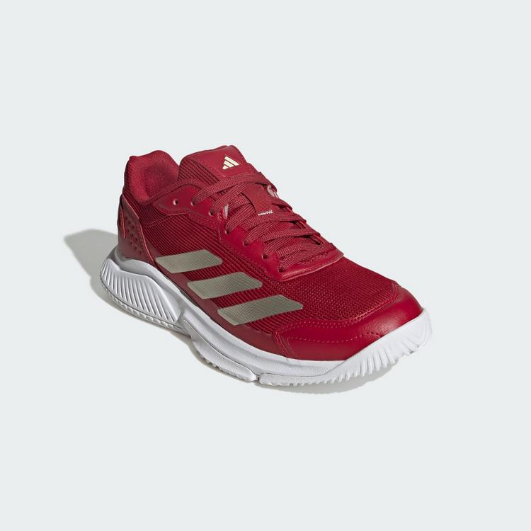 adidas adidas Courtquick Padel-Schuh Tennisschuhe Damen - Team Victory Red / Ice Gold Met. / Chalk White - 3 | SportScheck
