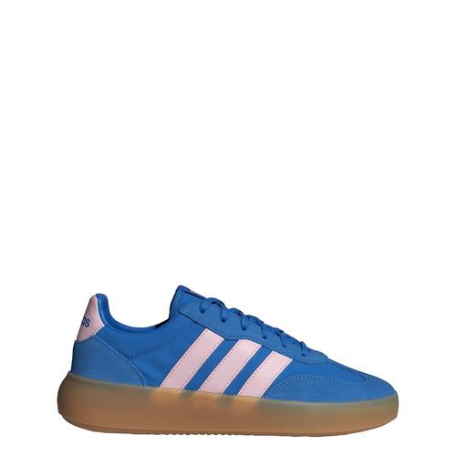 Rückansicht von adidas Barreda Decode Schuh Sneaker Damen Ray Blue / Clear Pink / Gum