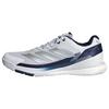 adidas Crazyquick BOOST Padel-Schuh Tennisschuhe Herren - Cloud White / Silver Metallic / Dark Blue