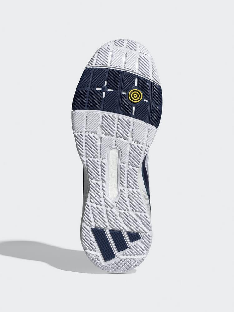 adidas adidas Crazyquick BOOST Padel-Schuh Tennisschuhe Herren - Cloud White / Silver Metallic / Dark Blue - 2 | SportScheck