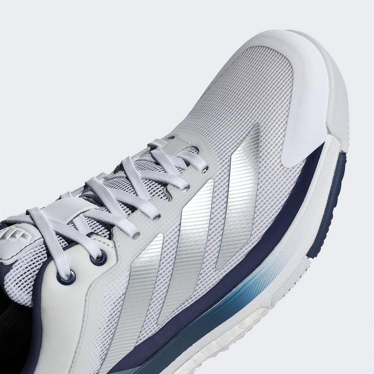adidas adidas Crazyquick BOOST Padel-Schuh Tennisschuhe Herren - Cloud White / Silver Metallic / Dark Blue - 6 | SportScheck