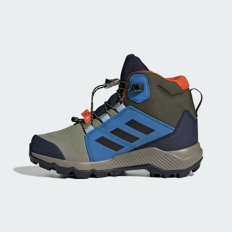 adidas adidas Terrex Mid GORE-TEX Wanderschuh Winterschuhe Kinder - Tent Green / Core Black / Ray Blue - 5 | SportScheck
