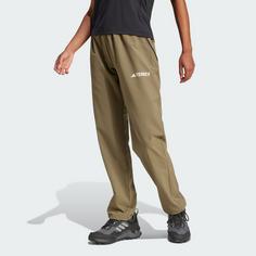 Rückansicht von adidas Terrex Multi Liteflex Hose Wanderhose Damen Olive Strata