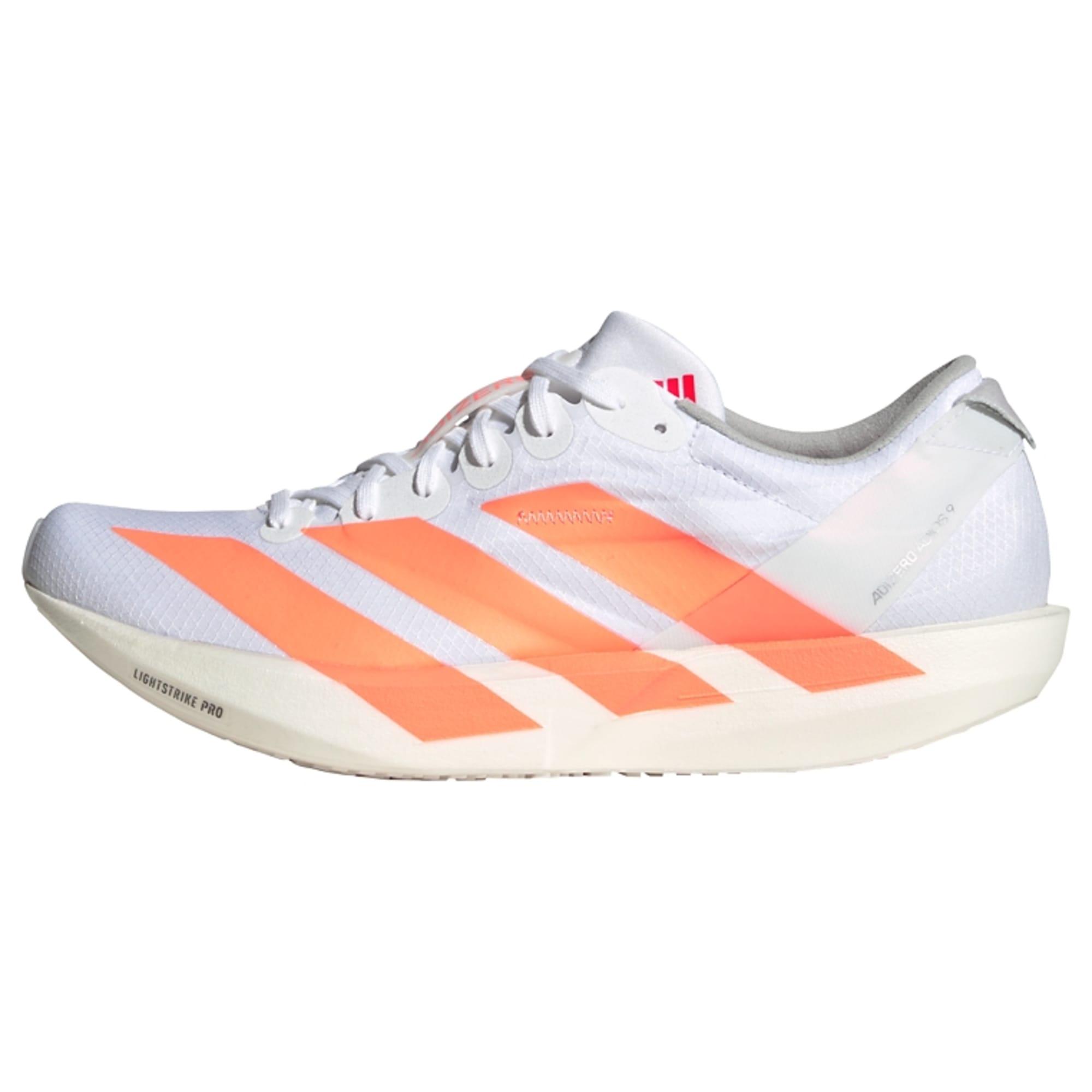 adidas Adizero Adios 9 Laufschuh Laufschuhe Damen - Cloud White / Beam Orange / Lucid Red