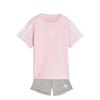 adidas Essentials Kids T-Shirt-Set Trainingsanzug Kinder - Clear Pink / White / White