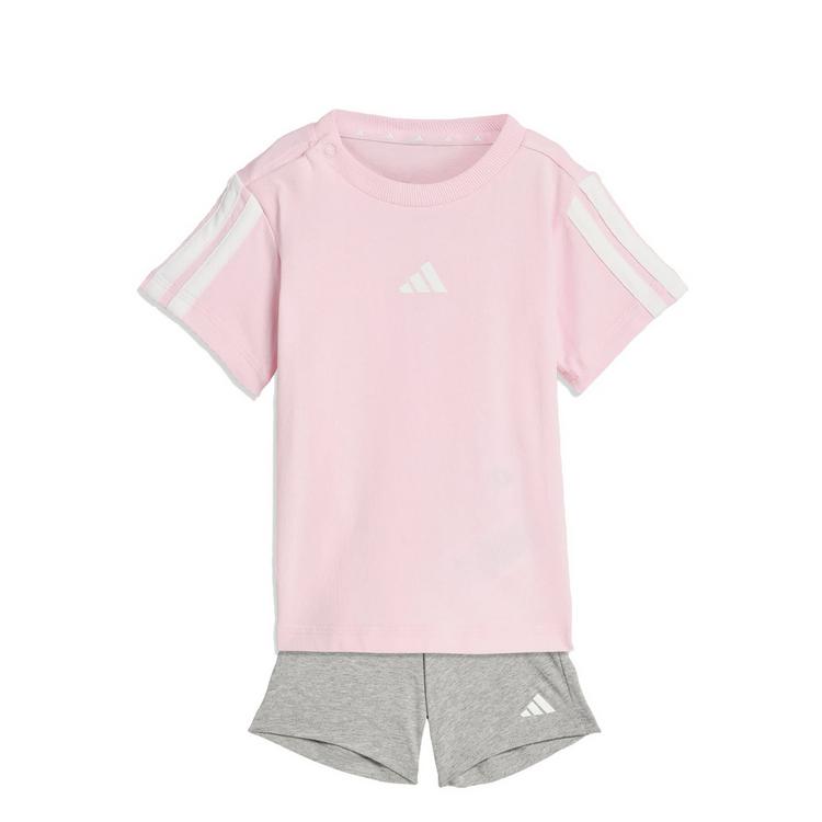 adidas adidas Essentials Kids T-Shirt-Set Trainingsanzug Kinder - Clear Pink / White / White - 0 | SportScheck