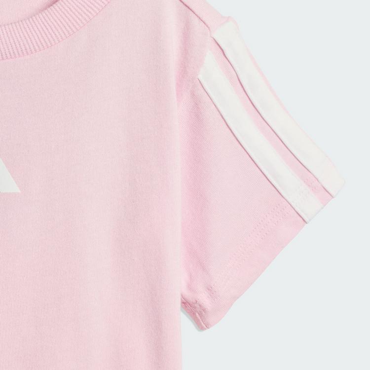adidas adidas Essentials Kids T-Shirt-Set Trainingsanzug Kinder - Clear Pink / White / White - 1 | SportScheck