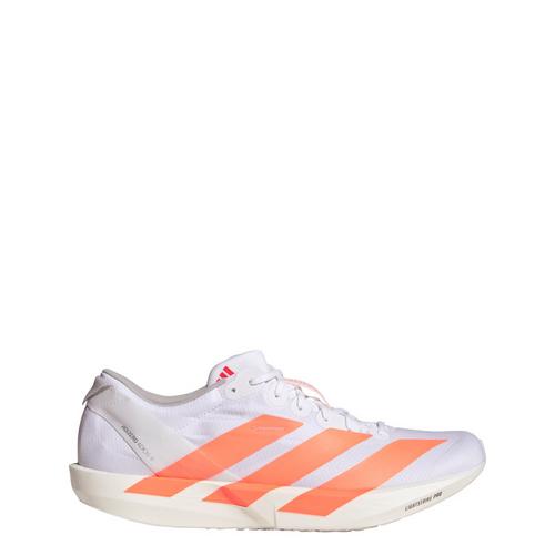 Rückansicht von adidas Adizero Adios 9 Laufschuh Laufschuhe Cloud White / Lucid Orange / Lucid Red