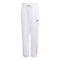 adidas adidas Slogan Fleece-Hose Stoffhose Kinder - White