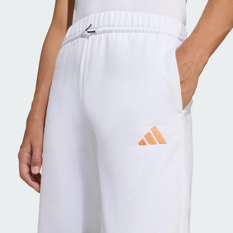 adidas adidas adidas Slogan Fleece-Hose Stoffhose Kinder - White - 1 | SportScheck