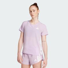 Rückansicht von adidas Adizero Running T-Shirt Laufshirt Damen Powder Plum