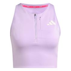 adidas Adizero Running Gel Pocket Crop-Top Croptop Damen Powder Plum