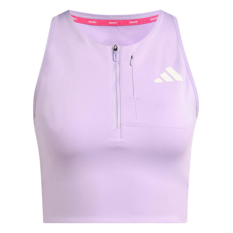 adidas adidas Adizero Running Crop-Top, Geltasche Croptop Damen - Powder Plum - 0 | SportScheck