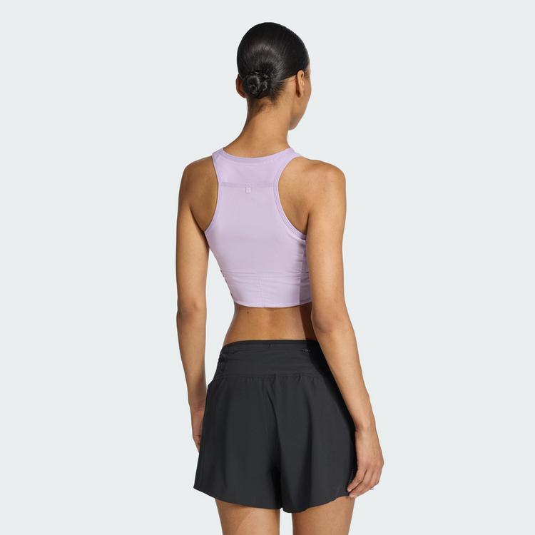 adidas adidas Adizero Running Crop-Top, Geltasche Croptop Damen - Powder Plum - 1 | SportScheck
