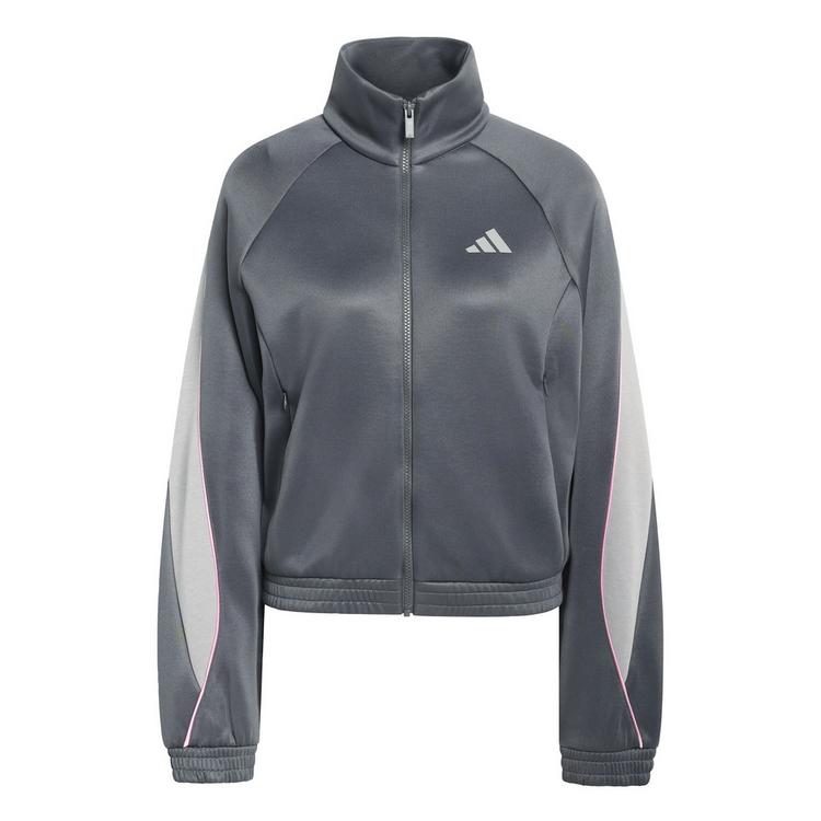 adidas adidas Stadium Trainingsjacke Trainingsanzug Damen - Grey Six / Charcoal Solid Grey / St Tropic Bloom - 0 | SportScheck