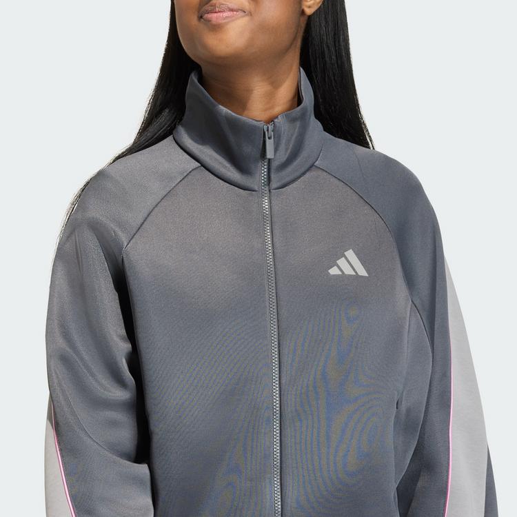 adidas adidas Stadium Trainingsjacke Trainingsanzug Damen - Grey Six / Charcoal Solid Grey / St Tropic Bloom - 0 | SportScheck