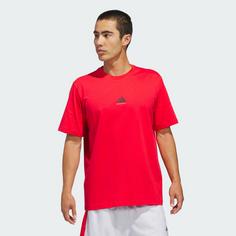 Rückansicht von adidas adidas Basketball Graphic T-Shirt Basketball Shirt Herren Pure Ruby