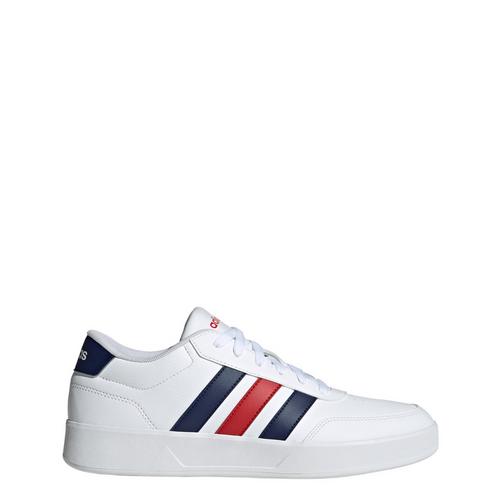 Rückansicht von adidas Breaknet 3.0 Schuh Sneaker Herren Cloud White / Dark Blue / Better Scarlet