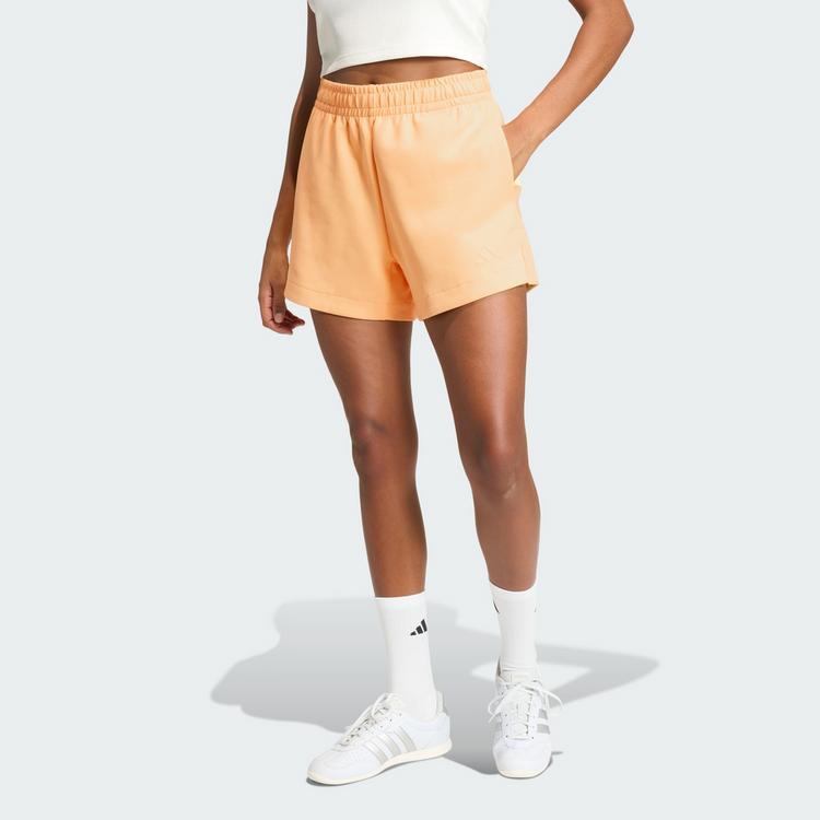 adidas adidas Soft Lux Shorts, locker geschnitten Funktionsshorts Damen - Semi Ice Tangerine - 0 | SportScheck