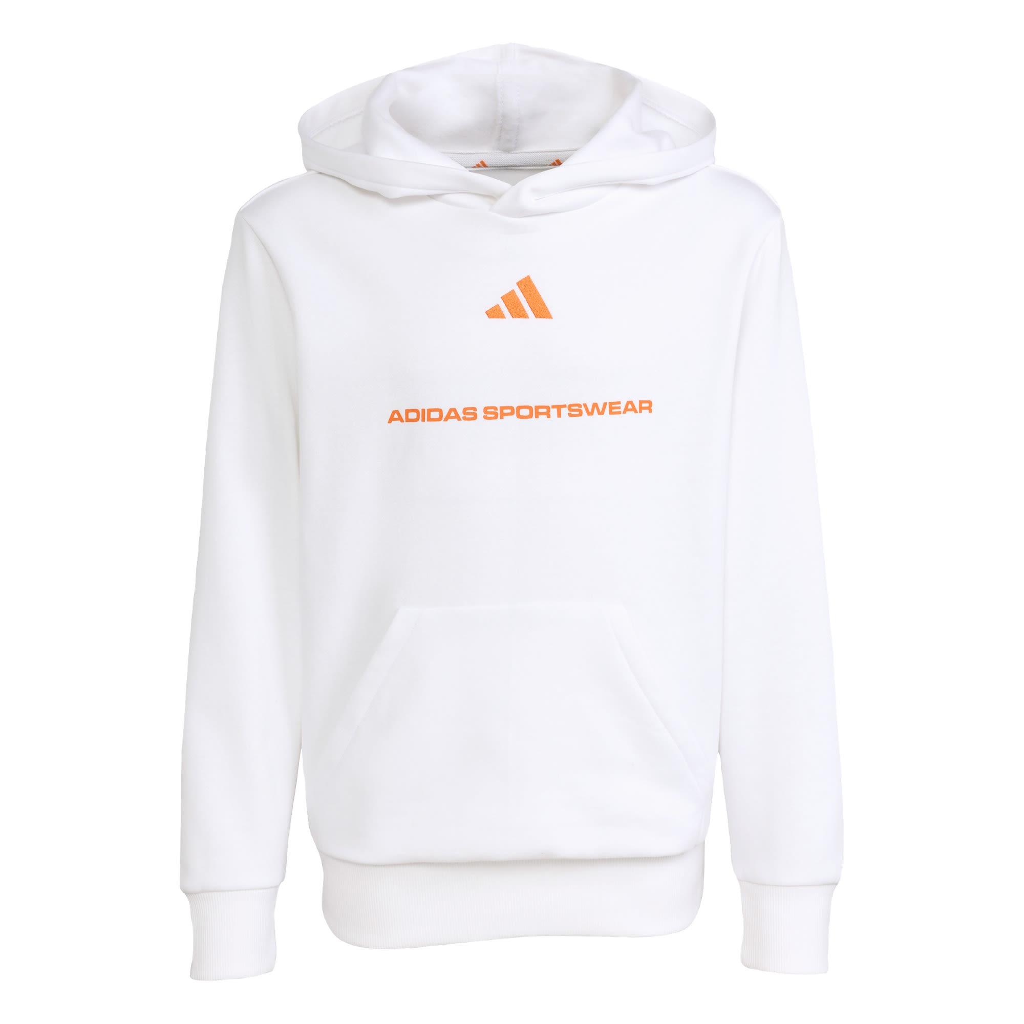 adidas adidas Slogan Fleece-Hoodie Hoodie Kinder - White