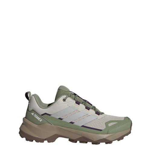 Rückansicht von adidas Terrex Skychaser Ax5 Wanderschuh Wanderschuhe Damen Beige / Grey Two / Tent Green