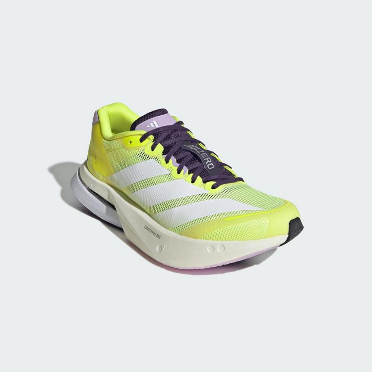 adidas adidas Adizero Boston 13 EQT Schuh Laufschuhe Damen - Solar Yellow / Cloud White / Powder Plum - 3 | SportScheck