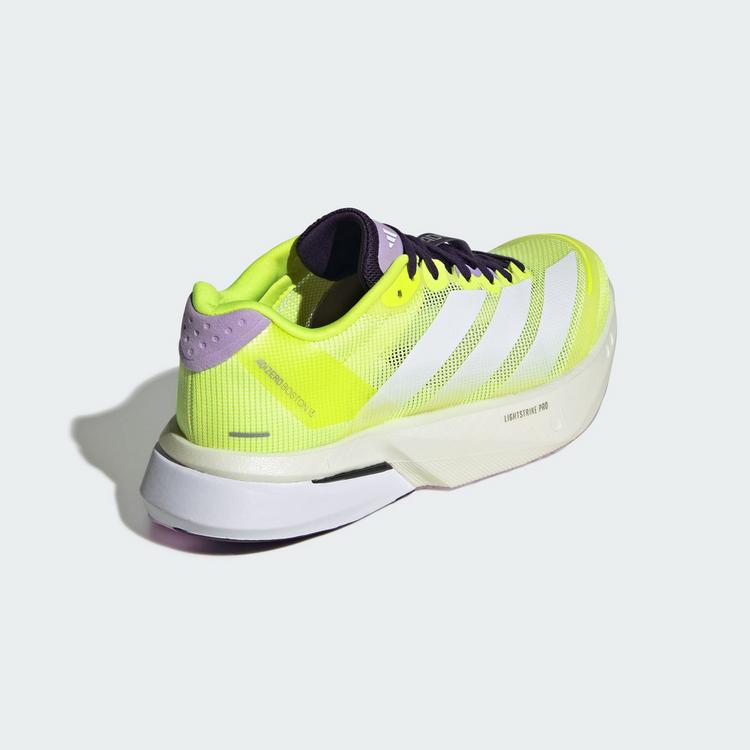 adidas adidas Adizero Boston 13 EQT Schuh Laufschuhe Damen - Solar Yellow / Cloud White / Powder Plum - 4 | SportScheck