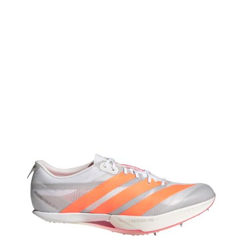 Rückansicht von adidas Adizero Prime SP 4 Laufschuhe Cloud White / Lucid Orange / Lucid Red