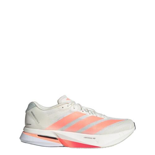 Rückansicht von adidas Adizero Boston 13 Schuh Laufschuhe Herren Off White / Lucid Orange / Grey